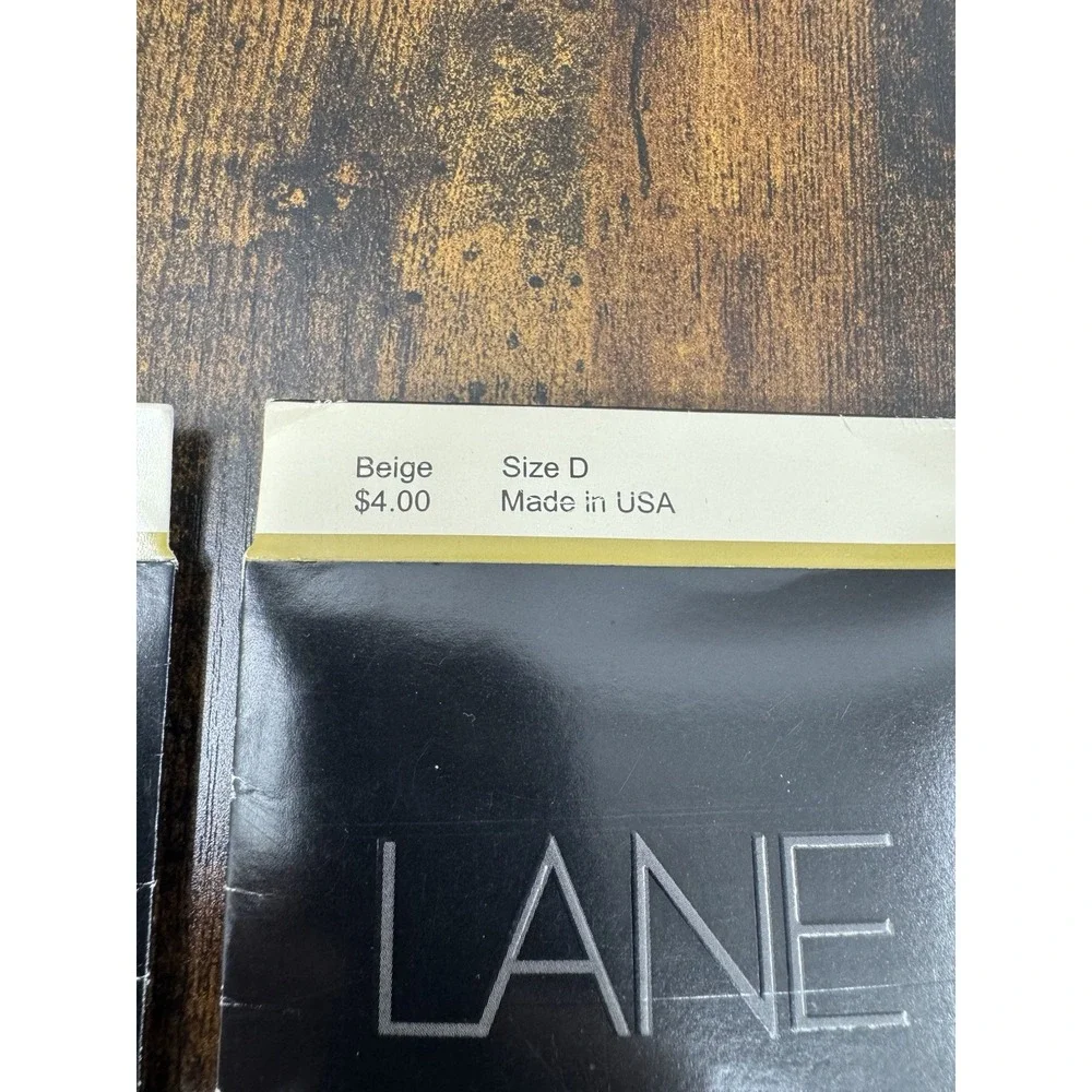 2 Lane Bryant Daysheer Pantyhose Size D Beige Invisible Reinforced Toe NOS